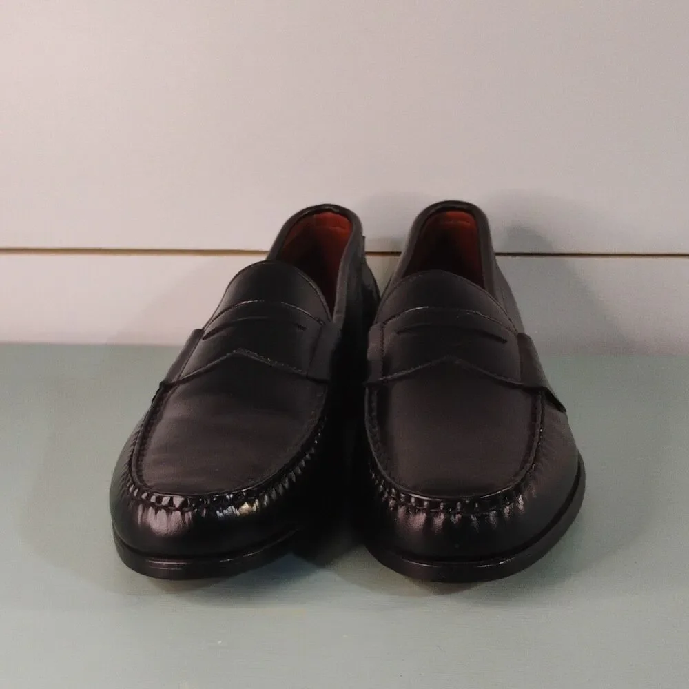 Allen Edmonds Men's Black Leather Penny Slip-On Dress Loafer Almond Toe 11.5B